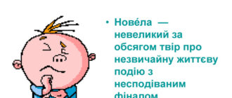 Що таке новела