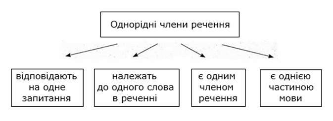 Однорідні члени речення